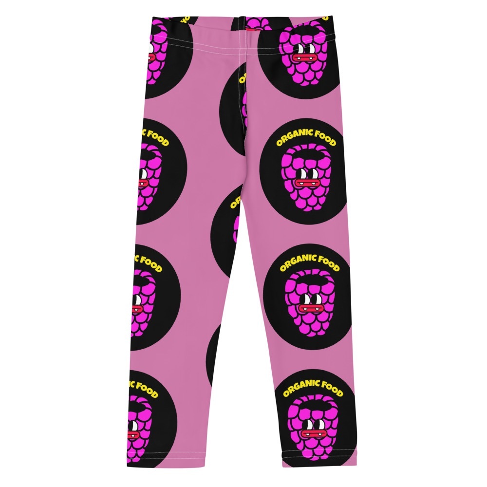 Fruit Salad Kids Leggings - Raspberries